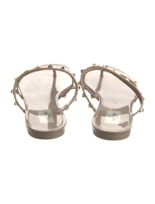 Valentino Rockstud Accents Rubber Slides