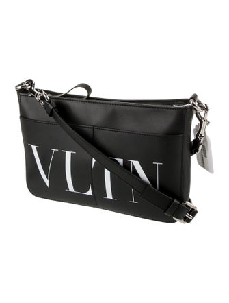 Valentino Leather Messenger Bag