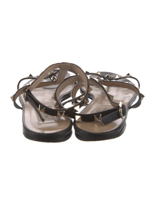 Valentino Rockstud Accents Leather Gladiator Sandals