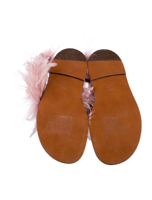 Valentino Rockstud Accents Suede T-Strap Sandals