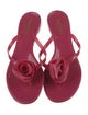 Valentino Rubber Floral Print Slides