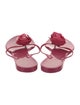 Valentino Rubber Floral Print Slides
