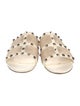 Valentino Canvas Studded Accents Slides