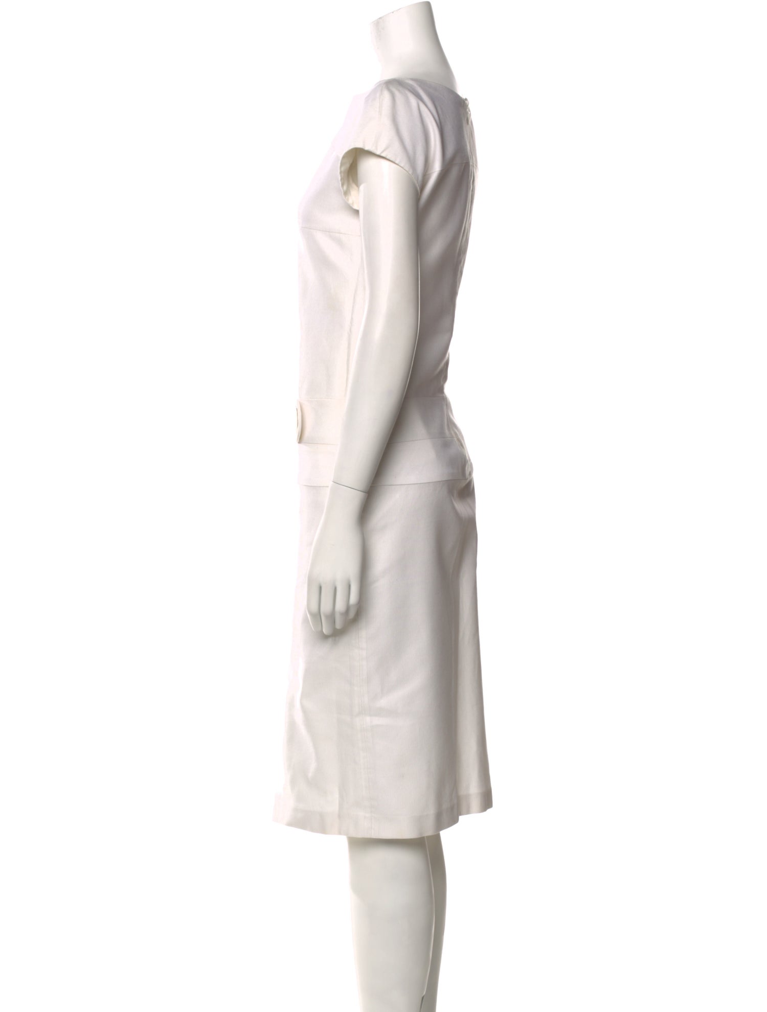 Valentino Bateau Neckline Knee-Length Dress