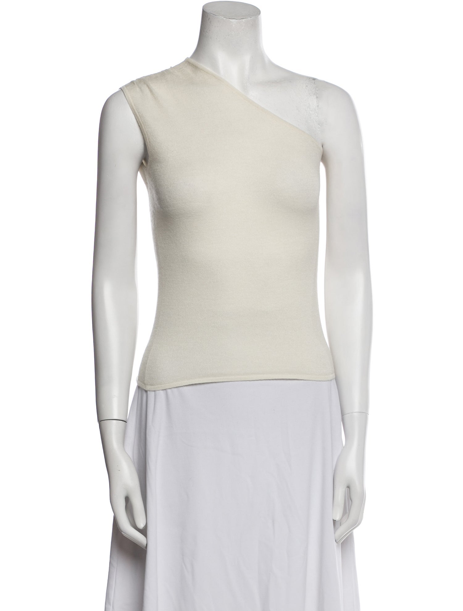 Valentino Cashmere One-Shoulder Top