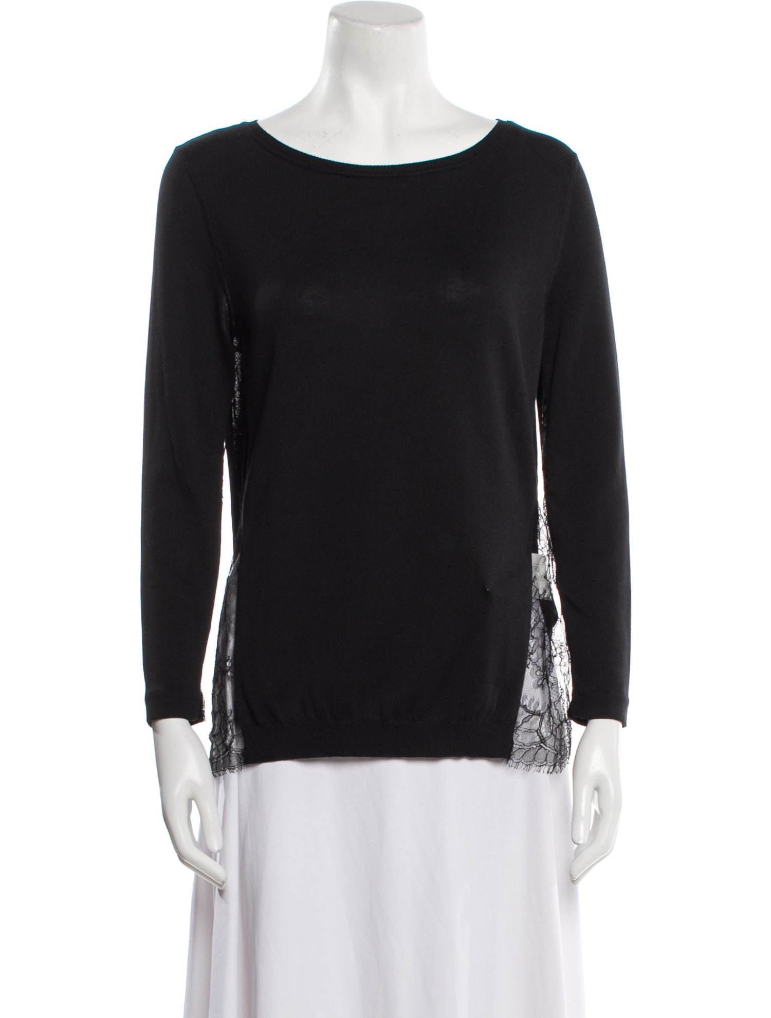 Valentino Cashmere Bateau Neckline Top