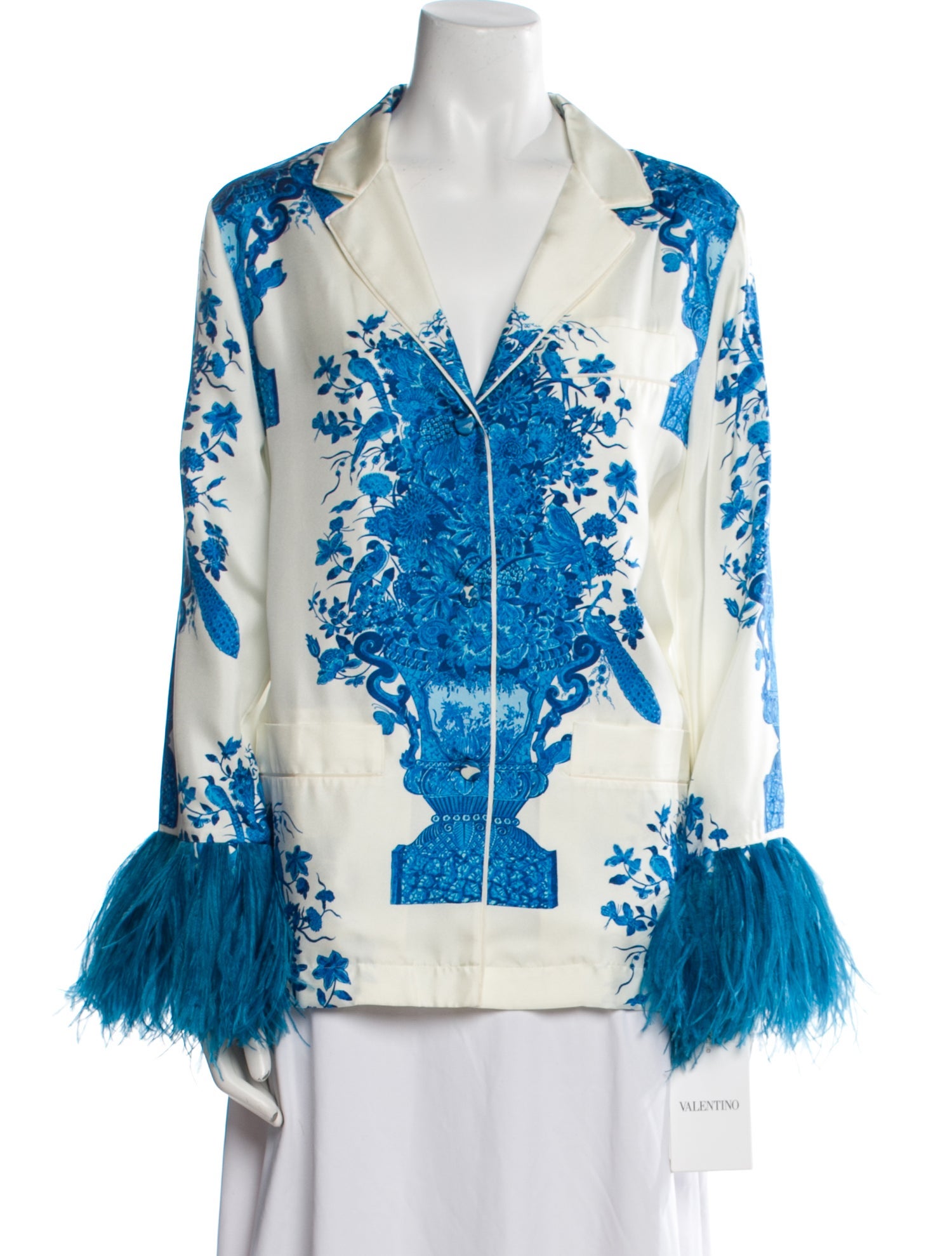 Valentino Silk Printed Tunic w/ Tags