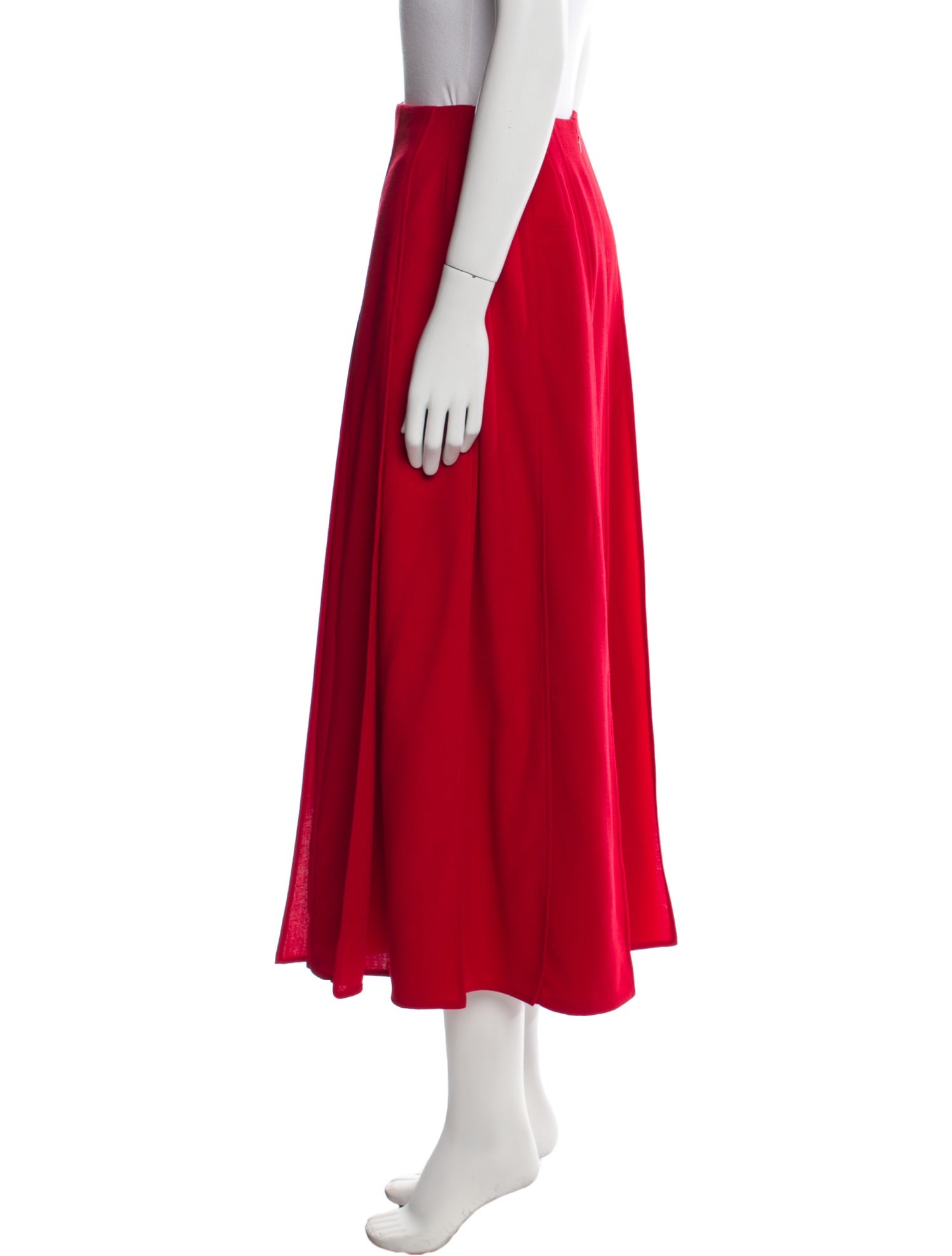 Valentino Virgin Wool Midi Length Skirt