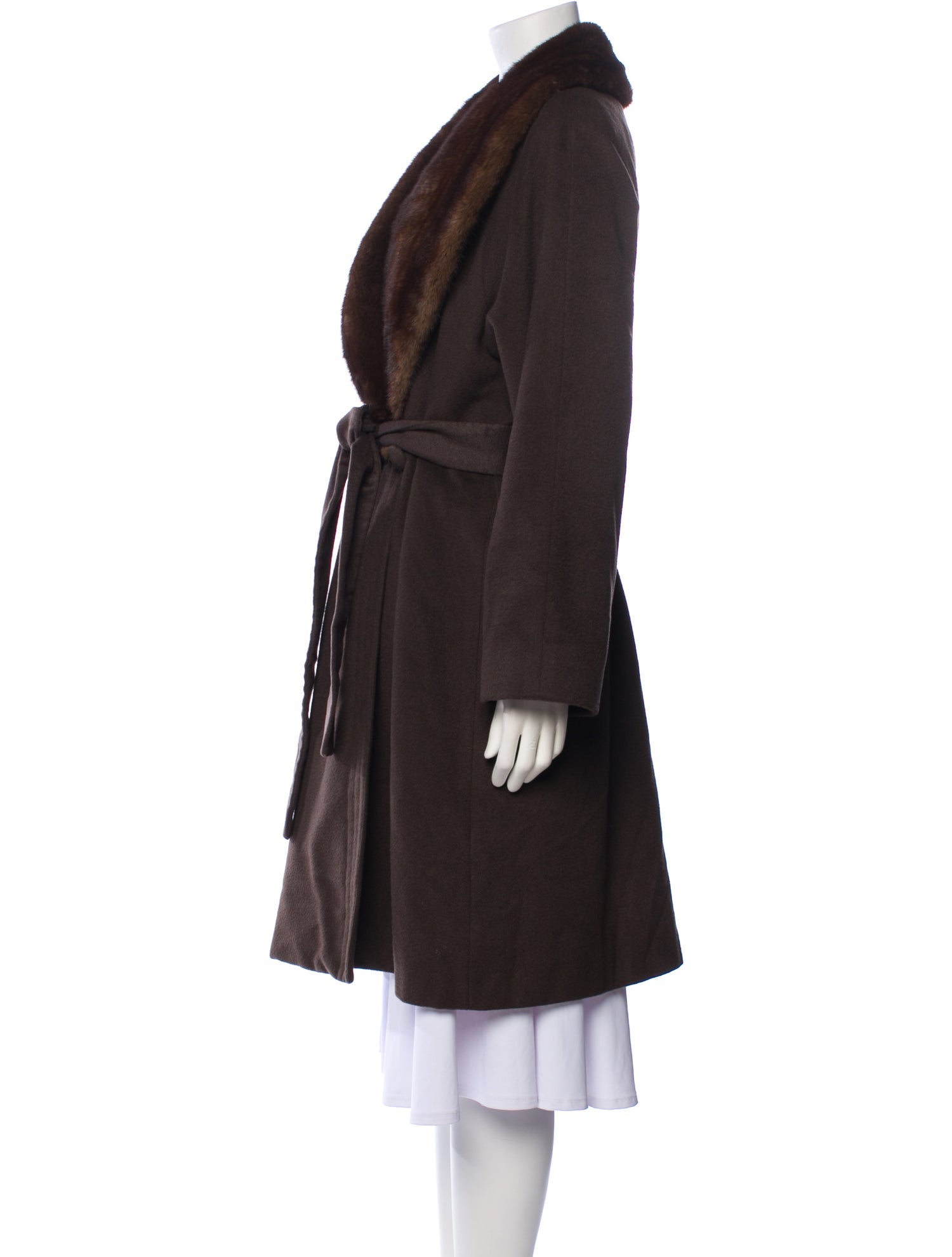 Valentino Vintage Cashmere Fur Coat