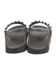 Valentino Rockstud Accents Rubber Slides