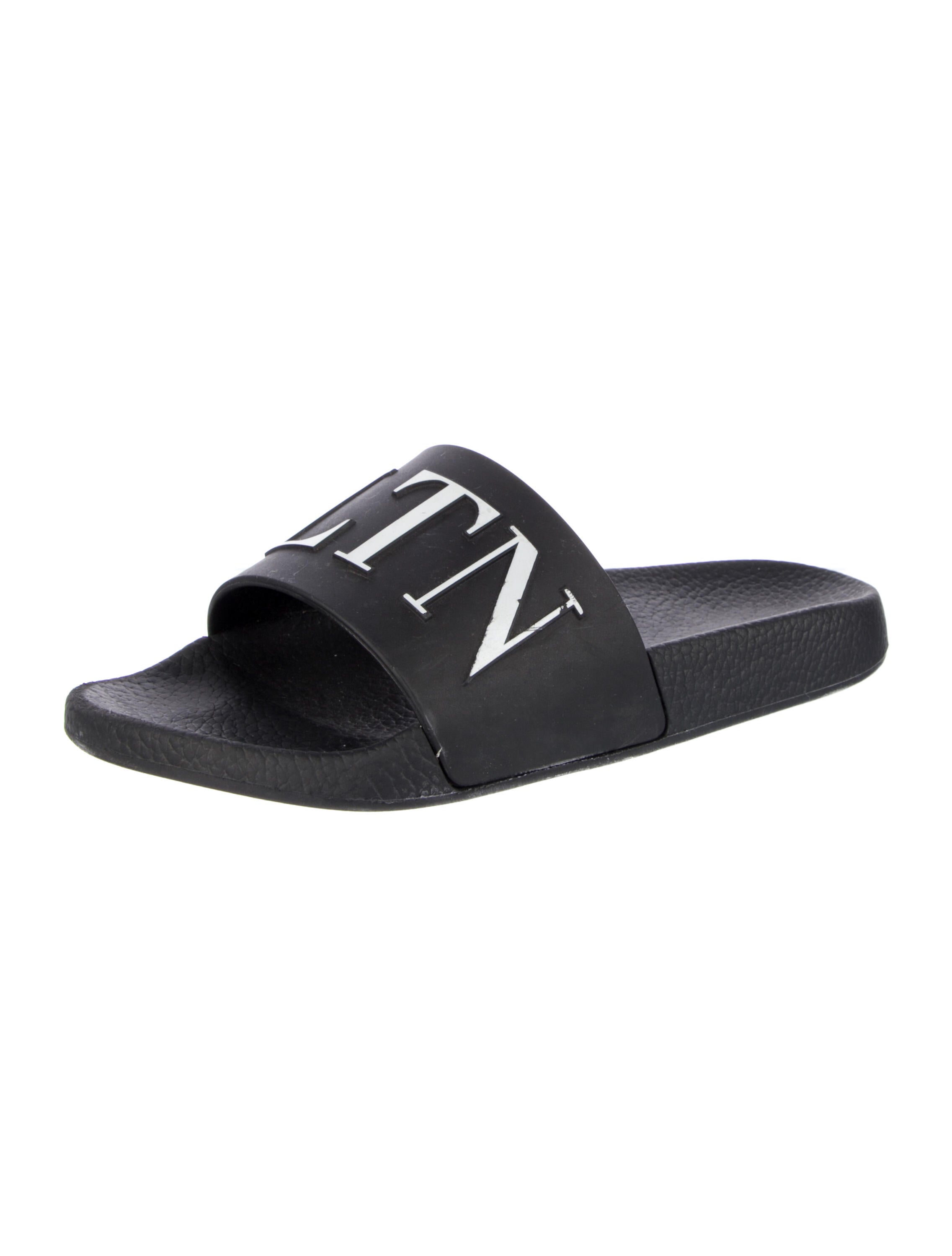 Valentino Rubber Graphic Print Slides