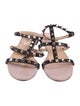 Valentino Rockstud Accents Leather Gladiator Sandals