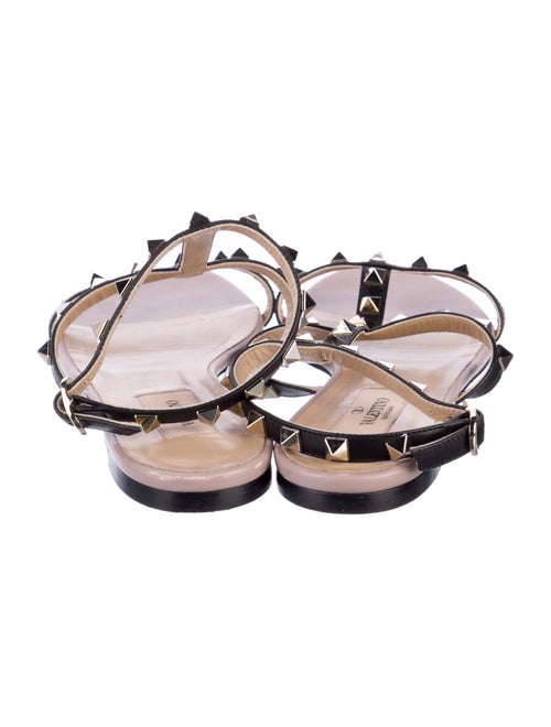 Valentino Rockstud Accents Leather Gladiator Sandals