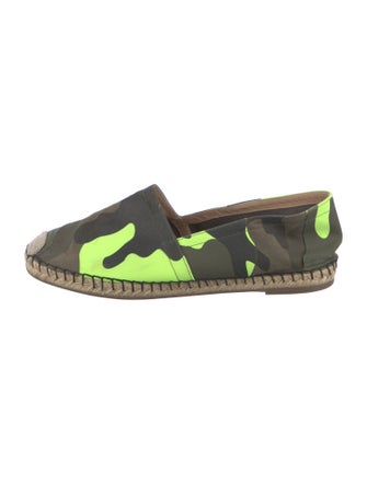 Valentino Canvas Camouflage Print Espadrilles
