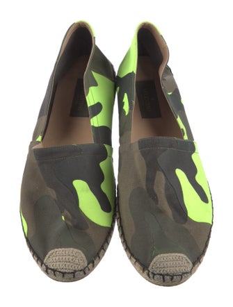 Valentino Canvas Camouflage Print Espadrilles