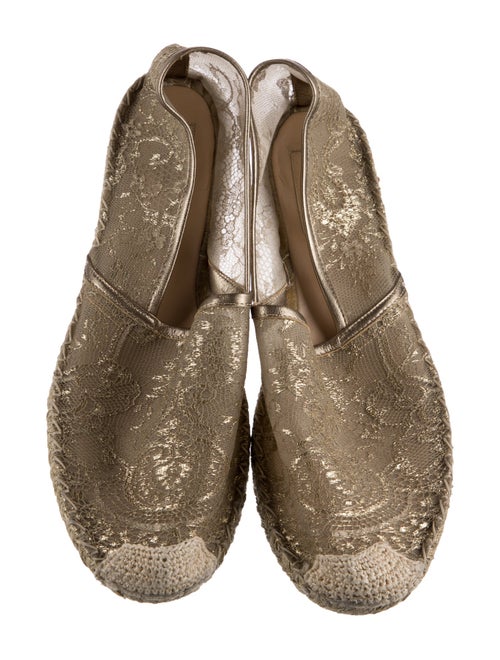 Valentino Lace Pattern Espadrilles