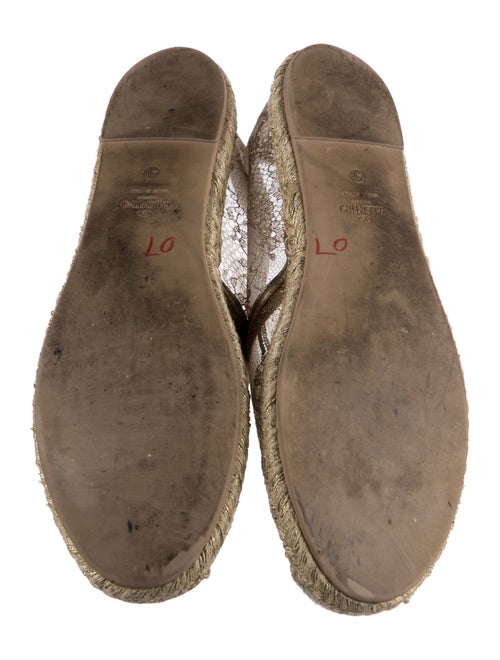 Valentino Lace Pattern Espadrilles