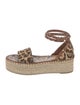 Valentino Rockstud Accents Canvas Espadrilles