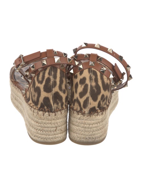 Valentino Rockstud Accents Canvas Espadrilles