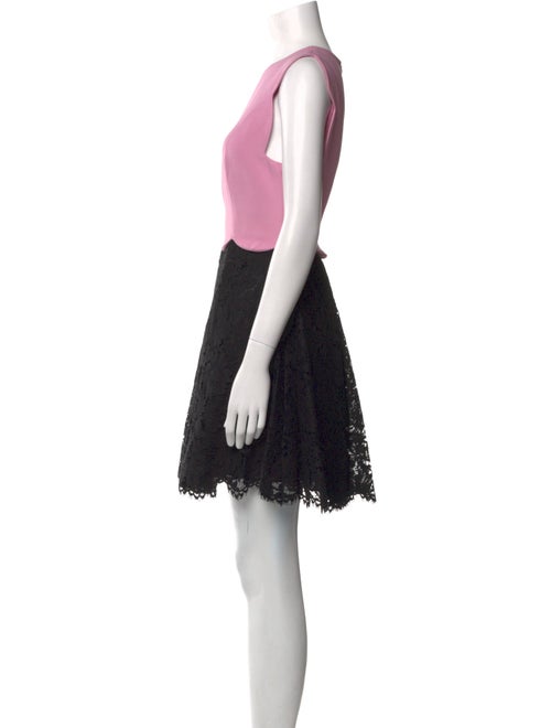 Valentino Colorblock Pattern Mini Dress