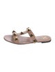 Valentino Rockstud Accents Leather Slides
