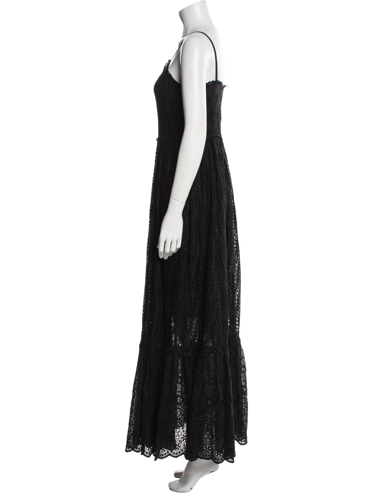 Valentino Scoop Neck Long Dress