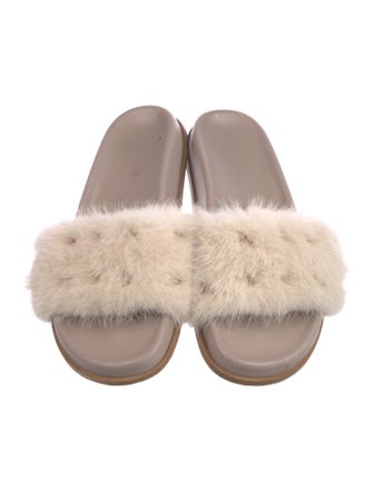 Valentino Rockstud Accents Leather Slides