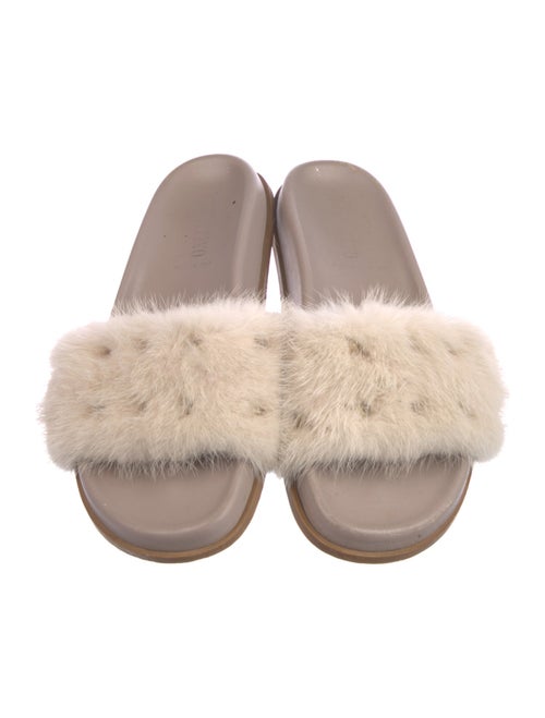 Valentino Rockstud Accents Leather Slides