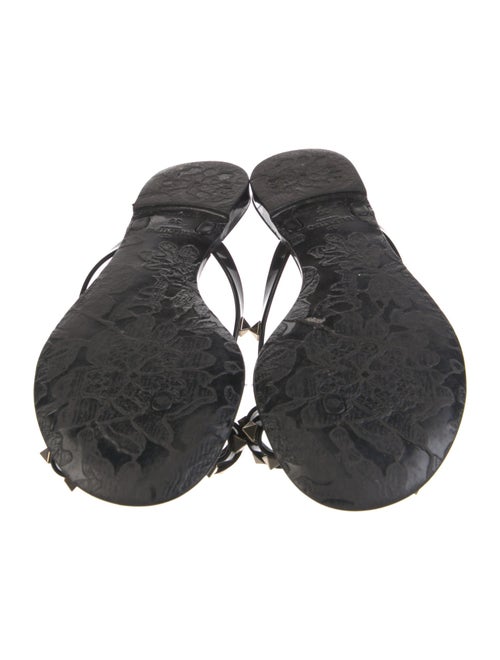 Valentino Rockstud Accents Rubber Slides