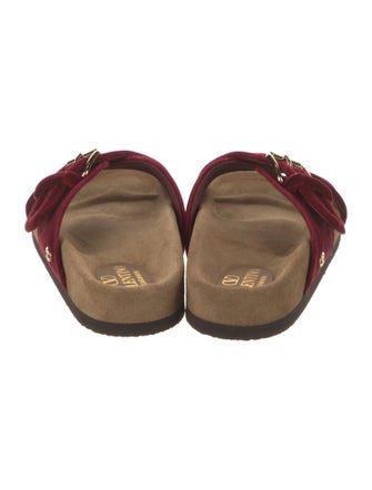 Valentino Velvet Slides