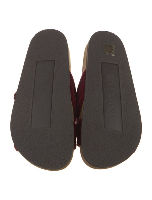 Valentino Velvet Slides