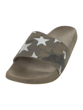 Valentino Rubber Printed Slides