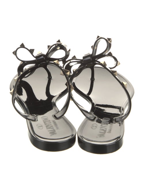 Valentino Rockstud Accents Rubber Slides