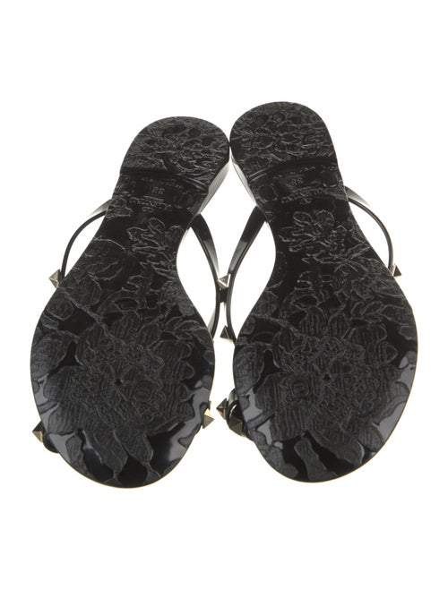 Valentino Rockstud Accents Rubber Slides