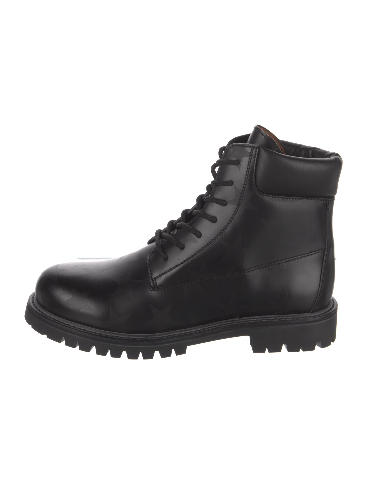 Valentino Leather Combat Boots