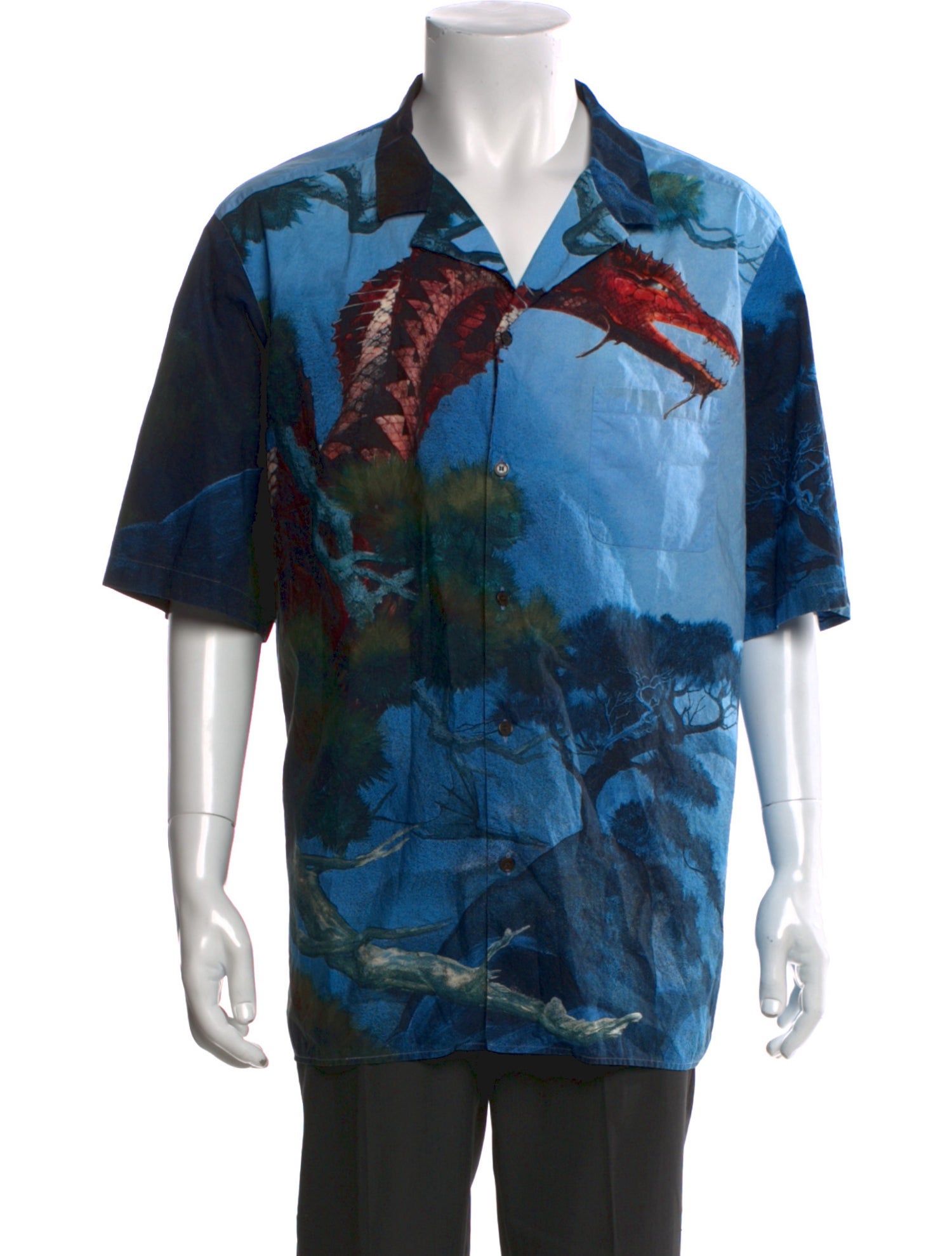 Valentino Graphic Print Short Sleeve Shirt