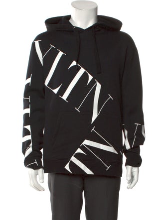 Valentino Graphic Print Crew Neck Hoodie