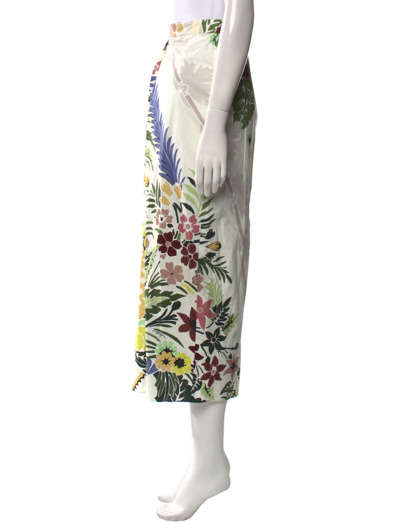 Valentino Printed Midi Length Skirt