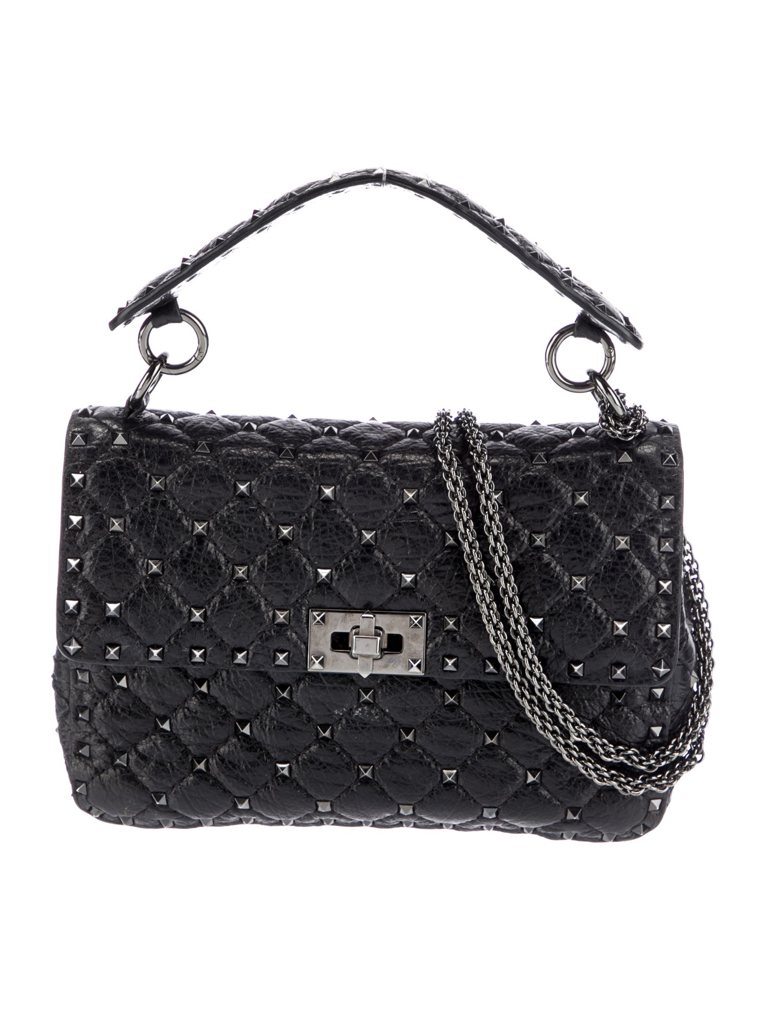 Valentino Quilted Top Handle Bag