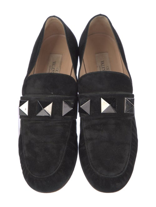 Valentino Rockstud Accents Suede Mary Jane Flats