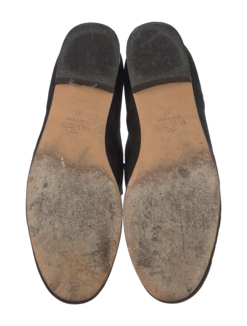 Valentino Rockstud Accents Suede Mary Jane Flats