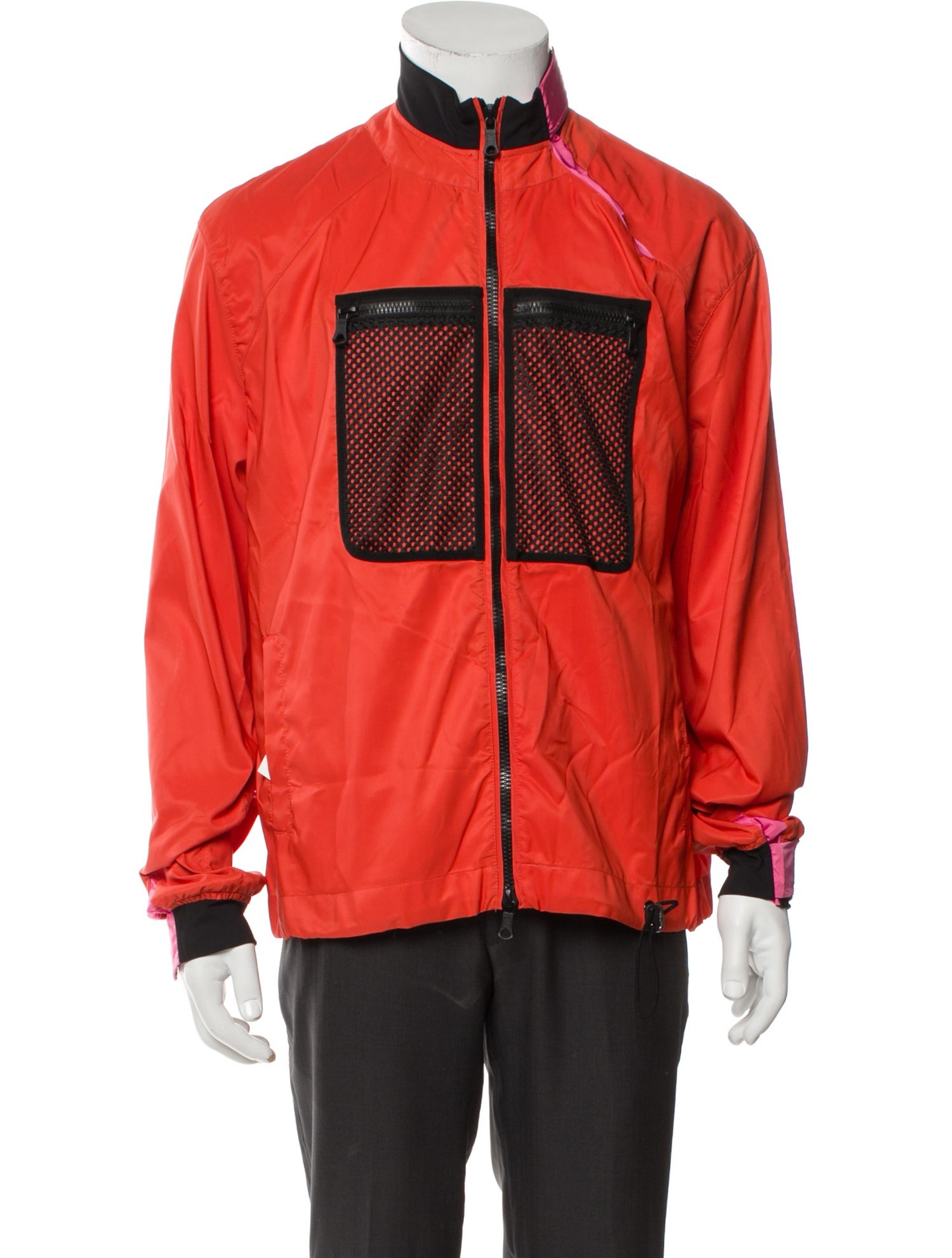 Valentino Colorblock Pattern Windbreaker