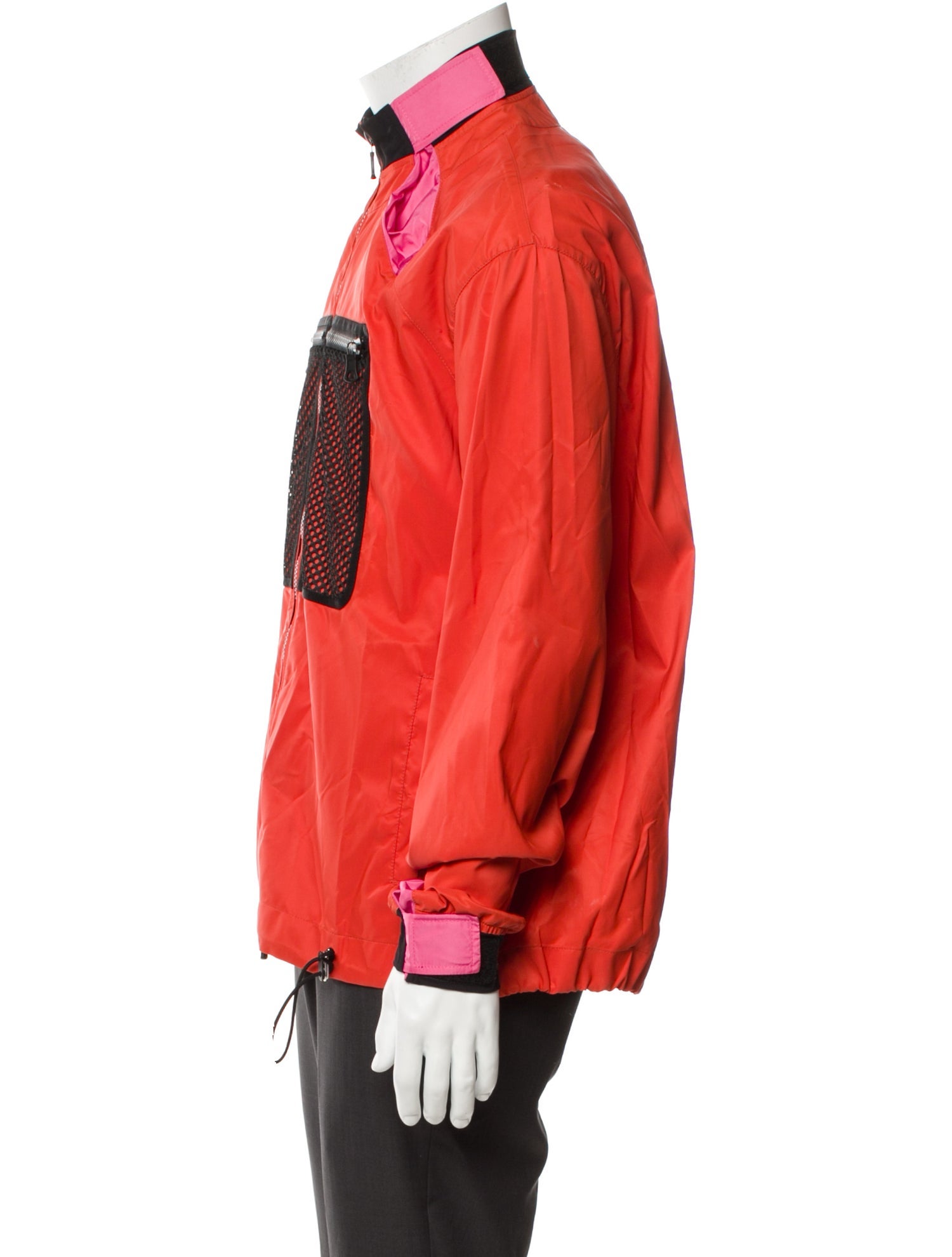 Valentino Colorblock Pattern Windbreaker