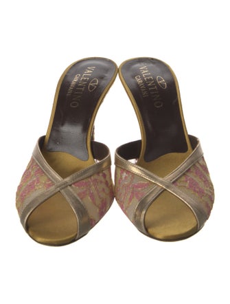 Valentino Lace Lace Pattern Mules
