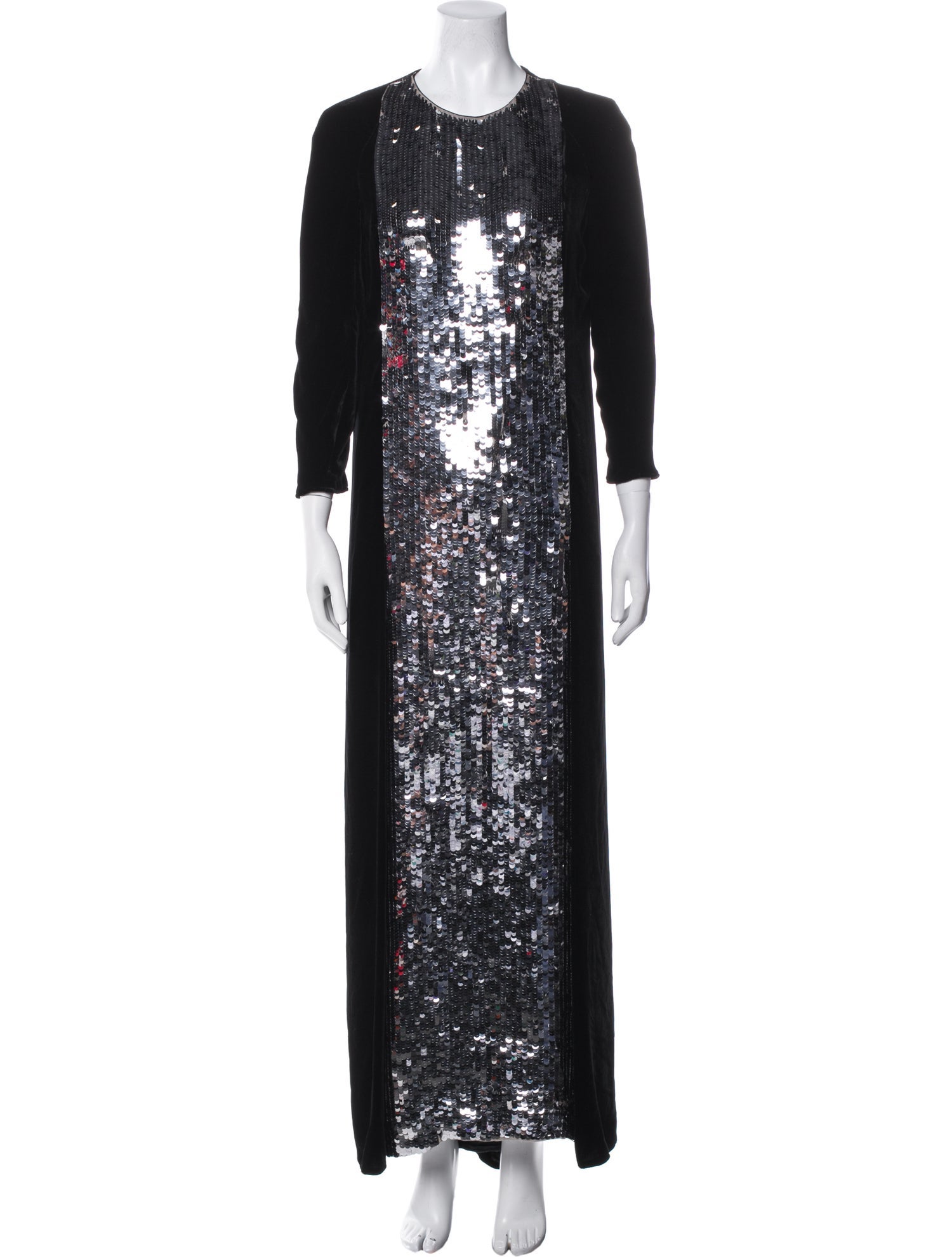 Valentino Crew Neck Long Dress