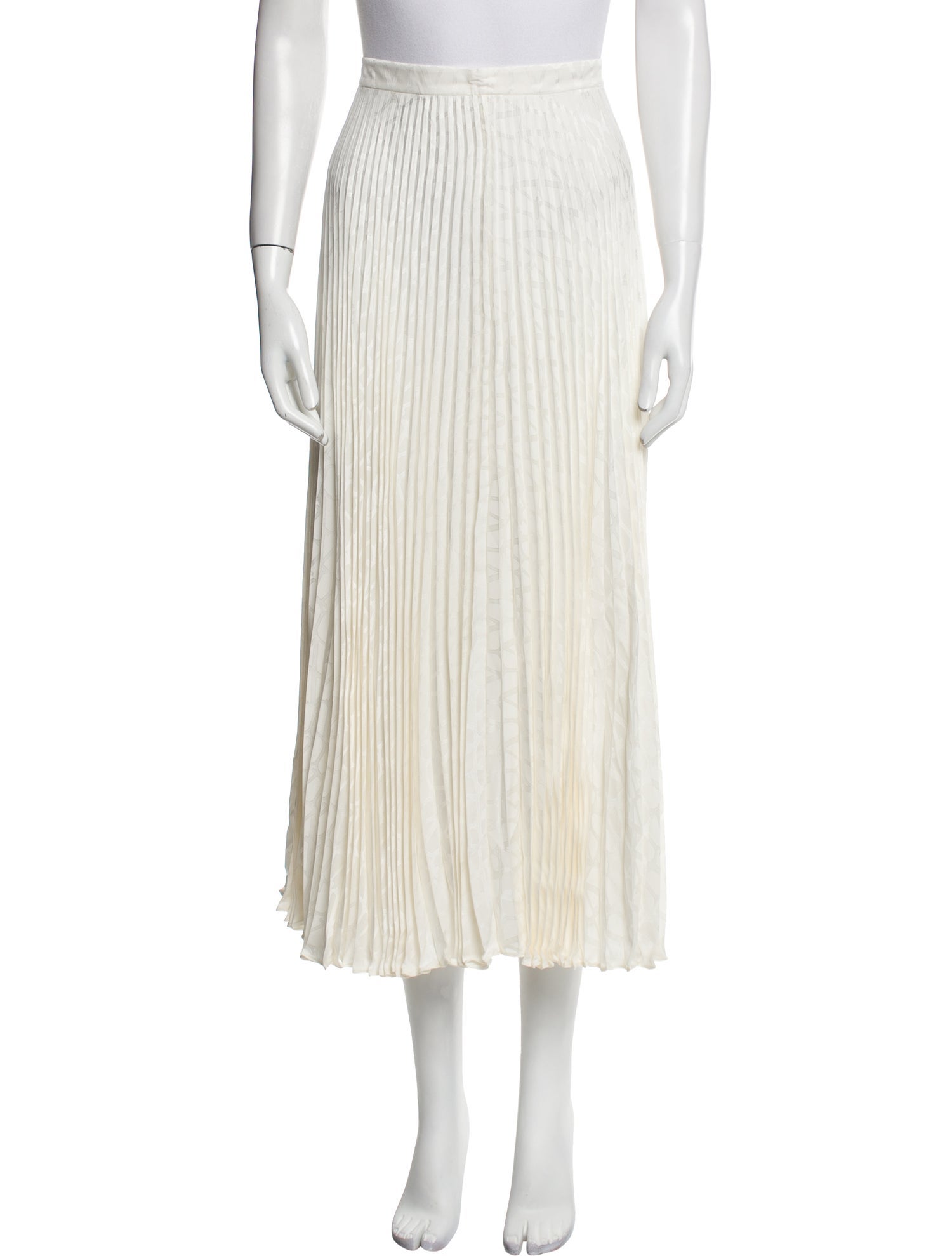 Valentino Silk Midi Length Skirt