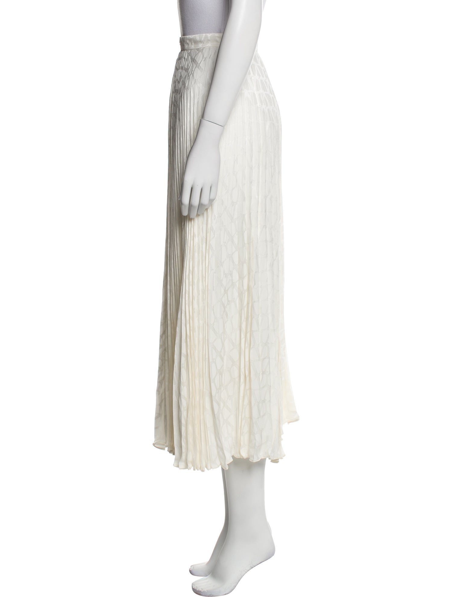 Valentino Silk Midi Length Skirt