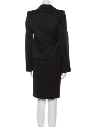 Valentino Virgin Wool Bow Accents Dress Set