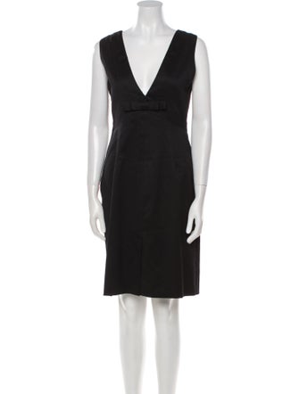 Valentino Virgin Wool Bow Accents Dress Set