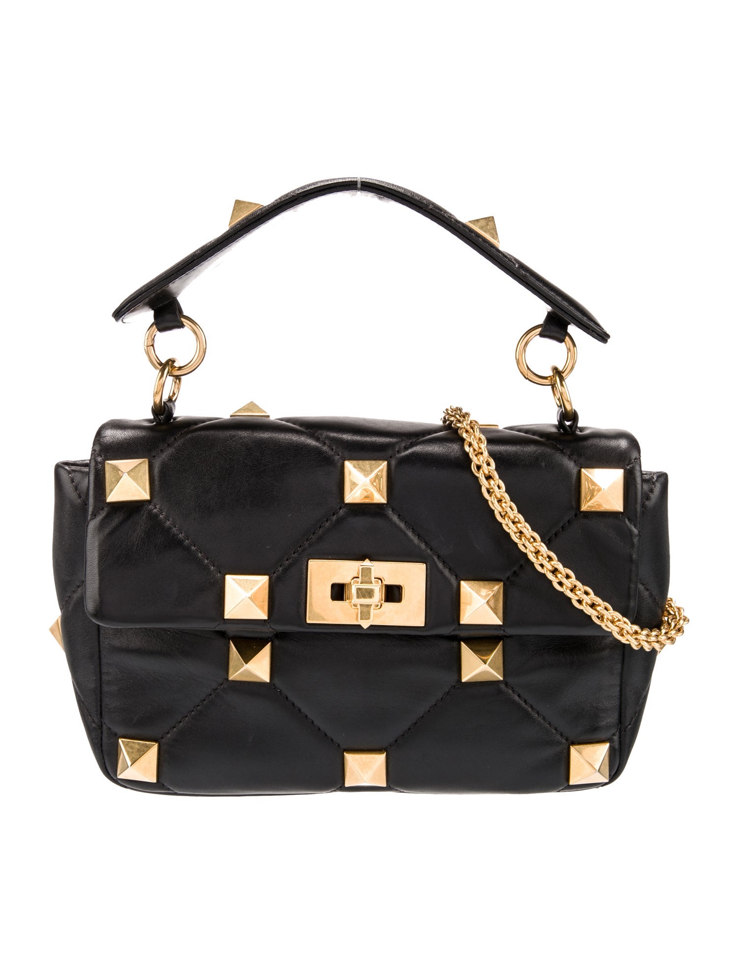 Valentino Rockstud Top Handle Bag